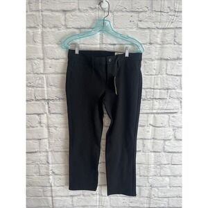 Cosmic Blue Love NWT Black Career Mid-Rise Pull On Stretch  Pants Size 28P